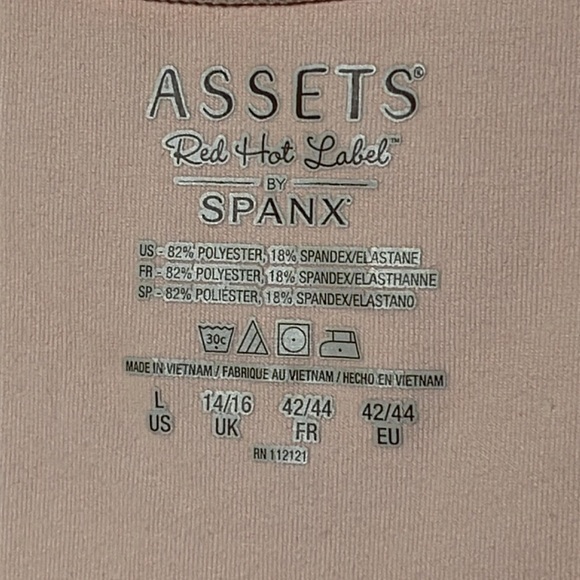 SPANX Assets Red Hot Label 4-Way Tank Shapewear Slip in Tan SZ L - Picture 10 of 13